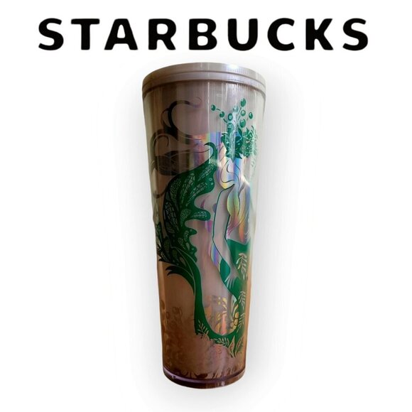 Starbucks Iridescent Pearl Mermaid Tumbler 24oz - Picture 1 of 5